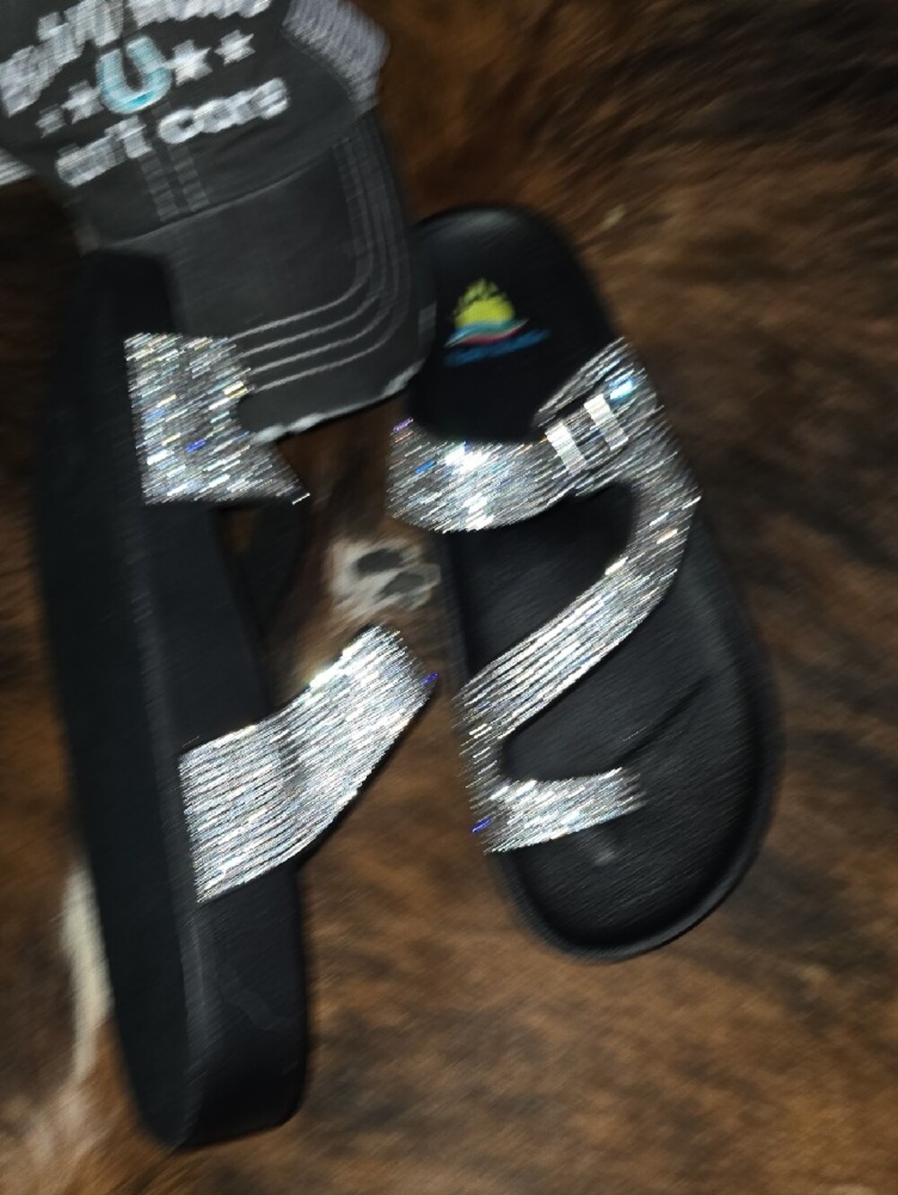 Hat& Shoe Combo! Rhinestone Rubber Saddle! Never Worn Barn Hair Dont Care Hat! - Picture 4 of 5